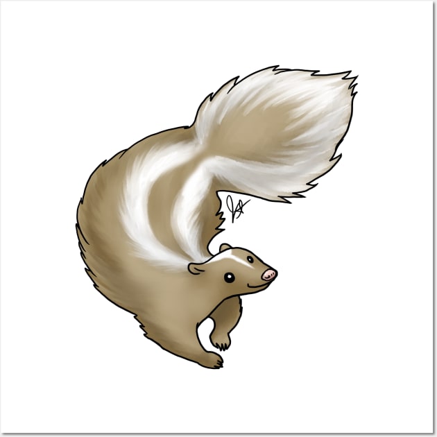 Mammal - Skunk - Apricot Wall Art by Jen's Dogs Custom Gifts and Designs